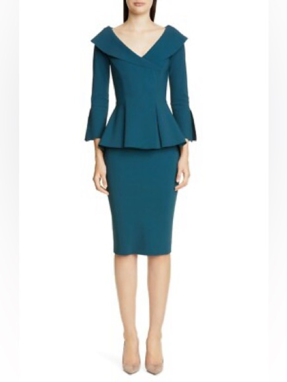 Chiara Boni La Petite Robe Zoya peplum cocktail dress 44